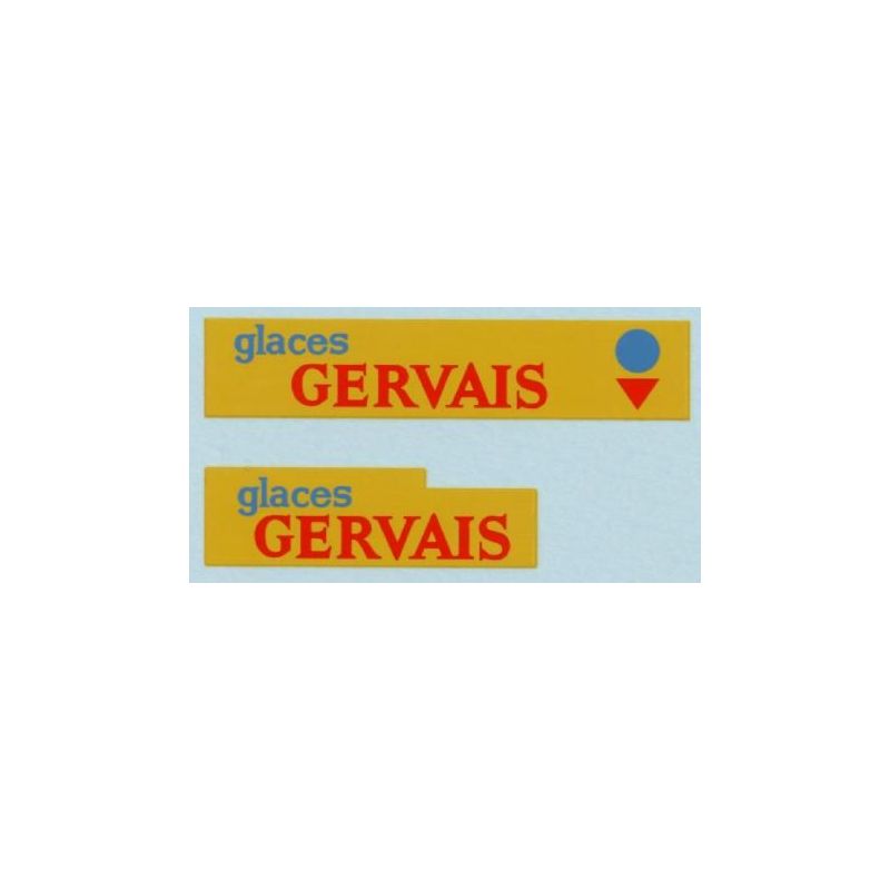 Glaces Gervais (sur fond crème)