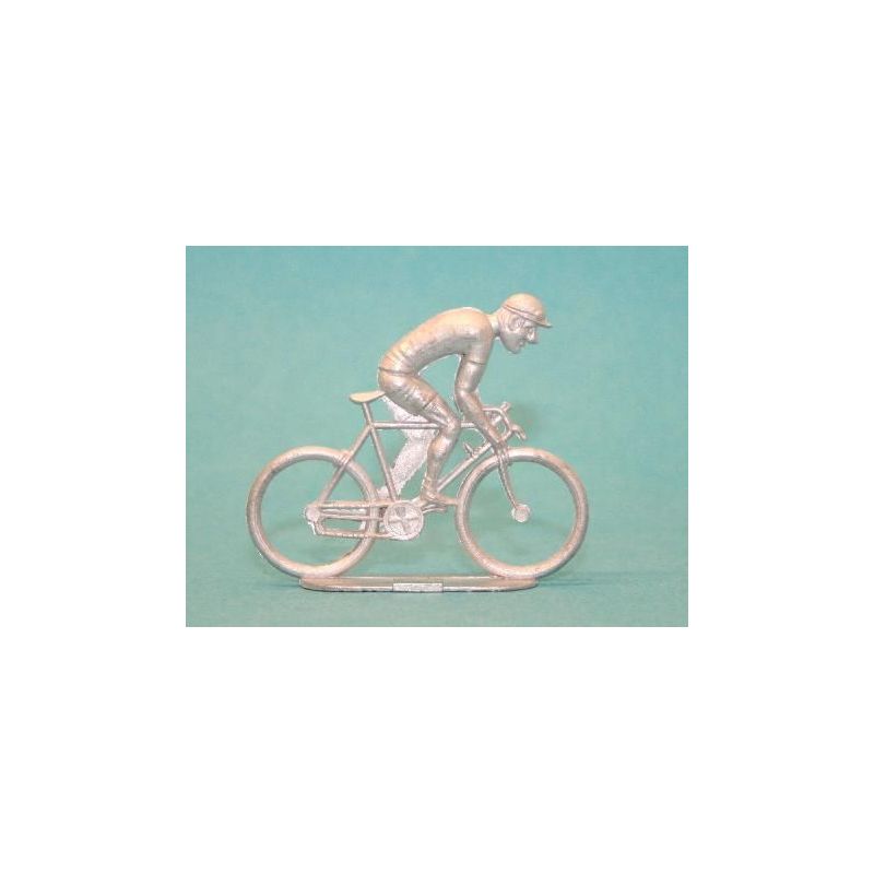 Cycliste en métal au sprint
