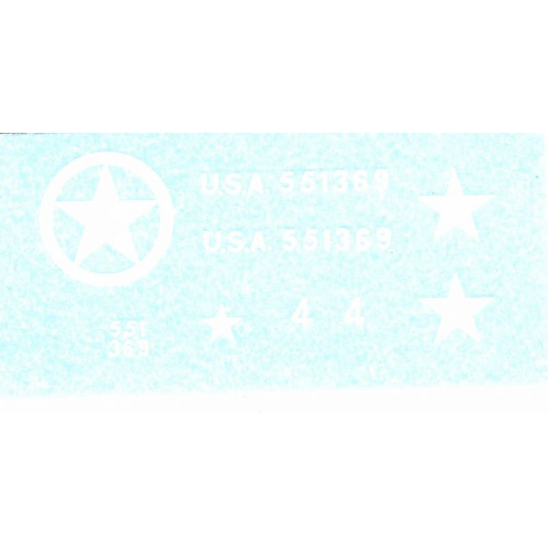 GMC Militaire planche décoration avec étoiles -