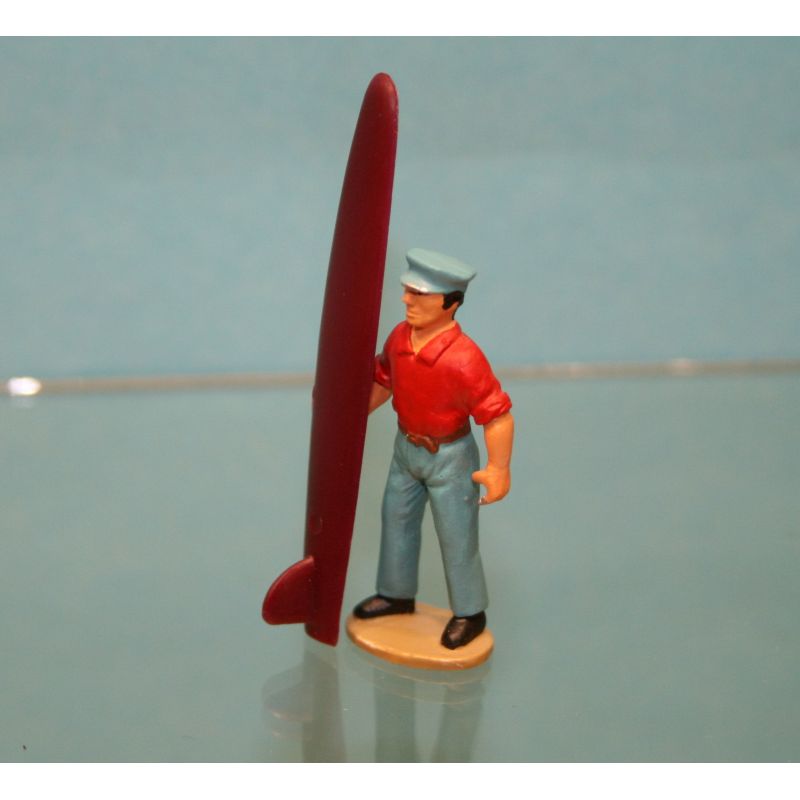 CT258 - 485 - Mini Countryman - Planche de surf (rouge)